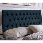 Cabeceira Painel Casal 138 Cm Imperatriz Suede Azul Marinho