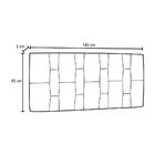 Cabeceira Painel Casal 145cm Carla Corano D05 Branco
