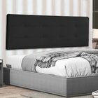 Cabeceira Painel Casal 1 40m Berlim Suede - Pallazio - Preto