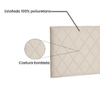 Cabeceira Painel Casal 1 40m Esmeralda Suede Bege - Pallazio