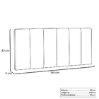 Cabeceira Painel Casal 1 40m Ravenna Suede - Pallazio - Caram