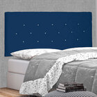 Cabeceira Painel Casal 1 40m Tânia Suede Azul Marinho - Palla