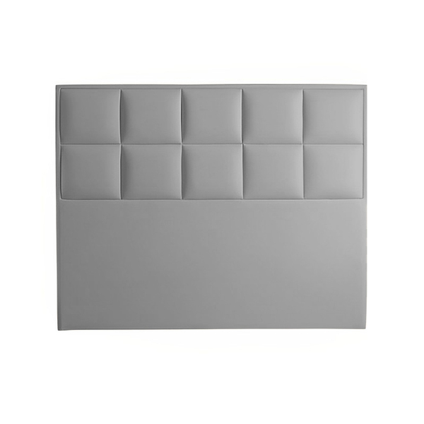 Cabeceira Painel Casal Estofada Cinza 1,38m Trezire