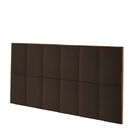 Cabeceira Painel Casal Estofada Marrom 1,38m Wingerd