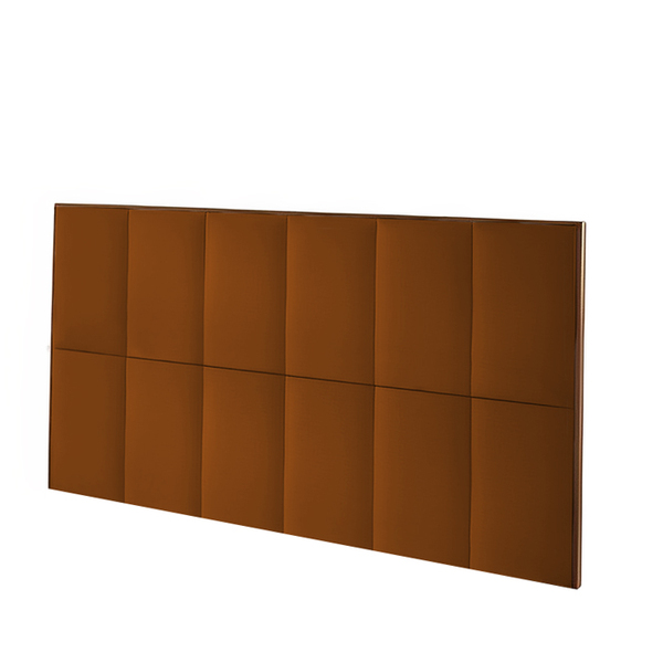 Cabeceira Painel Casal Estofada Ocre 1,38m Wingerd