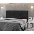 Cabeceira Painel Casal Iris Preta 140cm