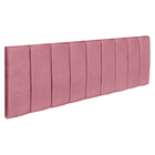 Cabeceira Painel Casal King 1,95m Londres Veludo Rosa Dal Poz