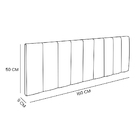 Cabeceira Painel Casal Queen 1,60m Londres Veludo Cinza Dal P