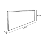 Cabeceira Painel Clean Para Cama Box Casal 140cm Suede Verde