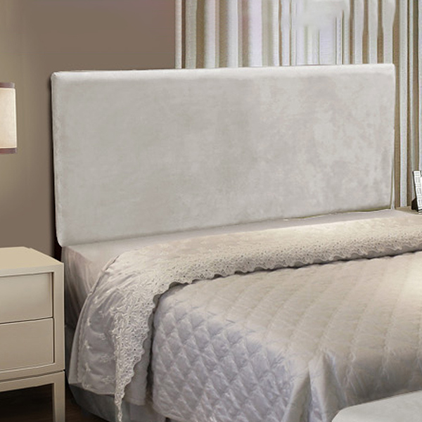 Cabeceira Painel Clean Para Cama Box Casal 160cm Suede Cinza