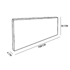 Cabeceira Painel Clean Para Cama Box Queen 160 Cm Linho Cinza