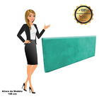 Cabeceira Painel Clean Para Cama Box Queen 160cm Suede Verde