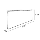 Cabeceira Painel Clean Para Cama Box Sol