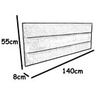 Cabeceira Painel De Camas Box Casal Estofada Alice Bege