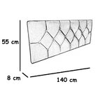 Cabeceira Painel De Camas Box Casal Estofada Kasi Bege