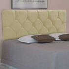 Cabeceira Painel De Camas Box Casal Estofada Kasi Bege