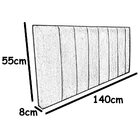 Cabeceira Painel De Camas Box Casal Estofada Laura Bege