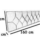 Cabeceira Painel De Camas Box Queen Estofada Kasi Marrom