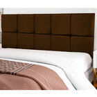 Cabeceira Painel De Camas Box Queen Estofada Lari Marrom