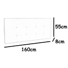 Cabeceira Painel De Camas Box Queen Estofada Sida Marrom