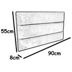 Cabeceira Painel De Camas Box Solteiro Estofada Alice Preto