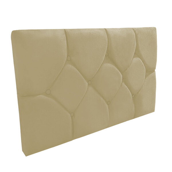 Cabeceira Painel De Camas Box Solteiro Estofada Kasi Bege
