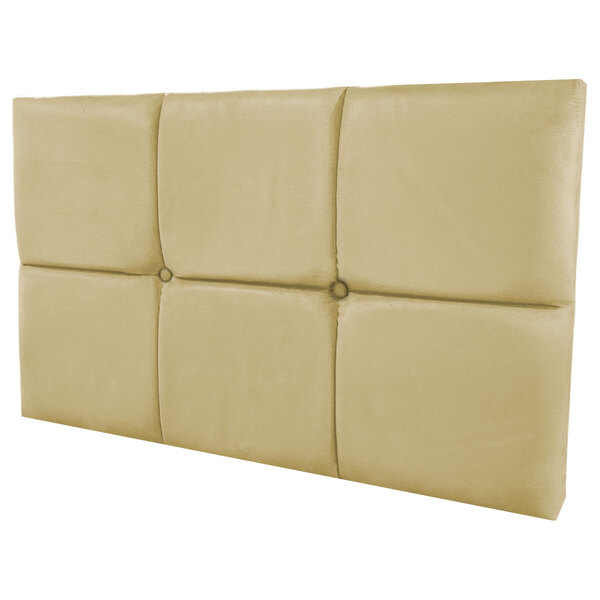Cabeceira Painel De Camas Box Solteiro Estofada Lari Bege