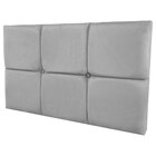 Cabeceira Painel De Camas Box Solteiro Estofada Lari Cinza