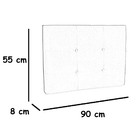 Cabeceira Painel De Camas Box Solteiro Estofada Sida Azul