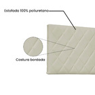 Cabeceira Painel Dubai Para Cama Box Casal 140 Cm Corino Bege