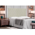 Cabeceira Painel Dubai Para Cama Box Queen 160 Cm Corino Bege