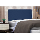 Cabeceira Painel Dubai Para Cama Box Queen 160 Cm Suede Azul