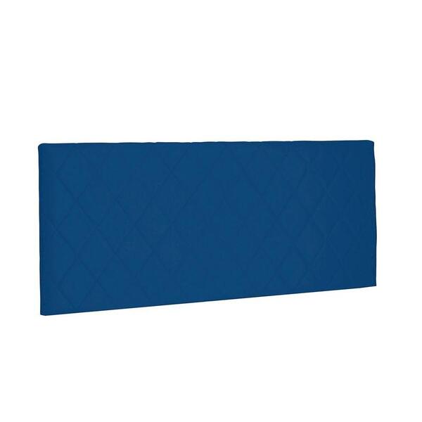 Cabeceira Painel Dubai Queen 160cm Suede Azul Marinho