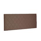 Cabeceira Painel Dubai Solteiro 90cm Suede Caramelo