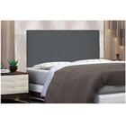 Cabeceira Painel Dubai Solteiro 90cm Suede Cinza