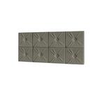 Cabeceira Painel Ferrari Cama Box Casal 1,40 Cinza