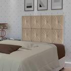 Cabeceira Painel Ferrari Cama Box Solteiro 0,90 Bege