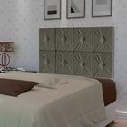 Cabeceira Painel Ferrari Cama Box Solteiro 0,90 Cinza
