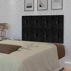 Cabeceira Painel Ferrari Cama Box Solteiro 0,90 Preto