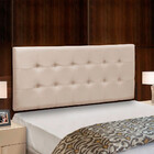 Cabeceira Painel Florenza 90 Cm Veludo Bege Marfim Speciale H