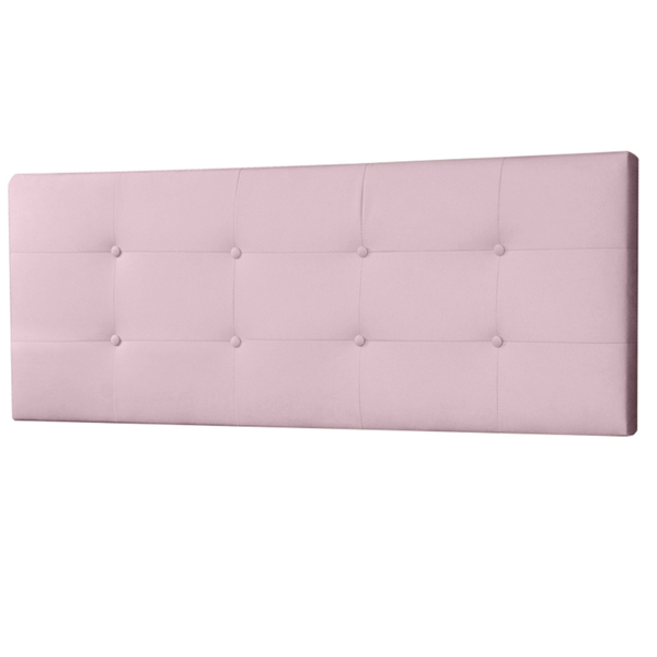 Cabeceira Painel King 1 95m Berlim Suede - Pallazio - Rosa Be