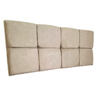 Cabeceira Painel King 1 95m Nina Suede Bege - Pallazio