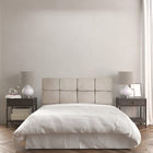 Cabeceira Painel King 1 95m Nina Suede Bege - Pallazio