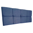 Cabeceira Painel King 1 95m Nina Suede - Pallazio - Azul Mari