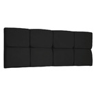 Cabeceira Painel King 1 95m Nina Suede - Pallazio - Preto