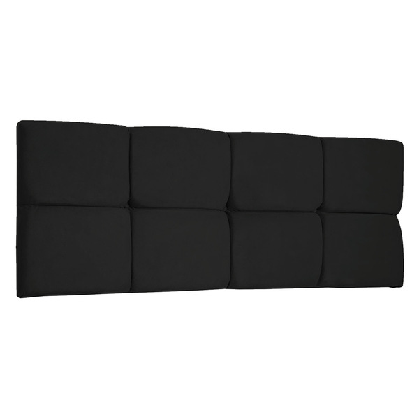 Cabeceira Painel King 1 95m Nina Suede - Pallazio - Preto