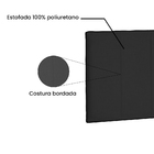 Cabeceira Painel King 1 95m Ravenna Suede Preto - Pallazio