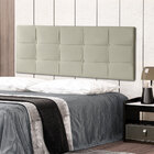 Cabeceira Painel King 1 95m Roma Suede Bege - Pallazio