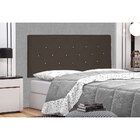 Cabeceira Painel King 1 95m Tânia Suede - Pallazio - Marrom C