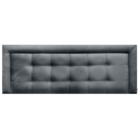 Cabeceira Painel King Veneza Luxor 10 Suede Liso Cinza 195 X